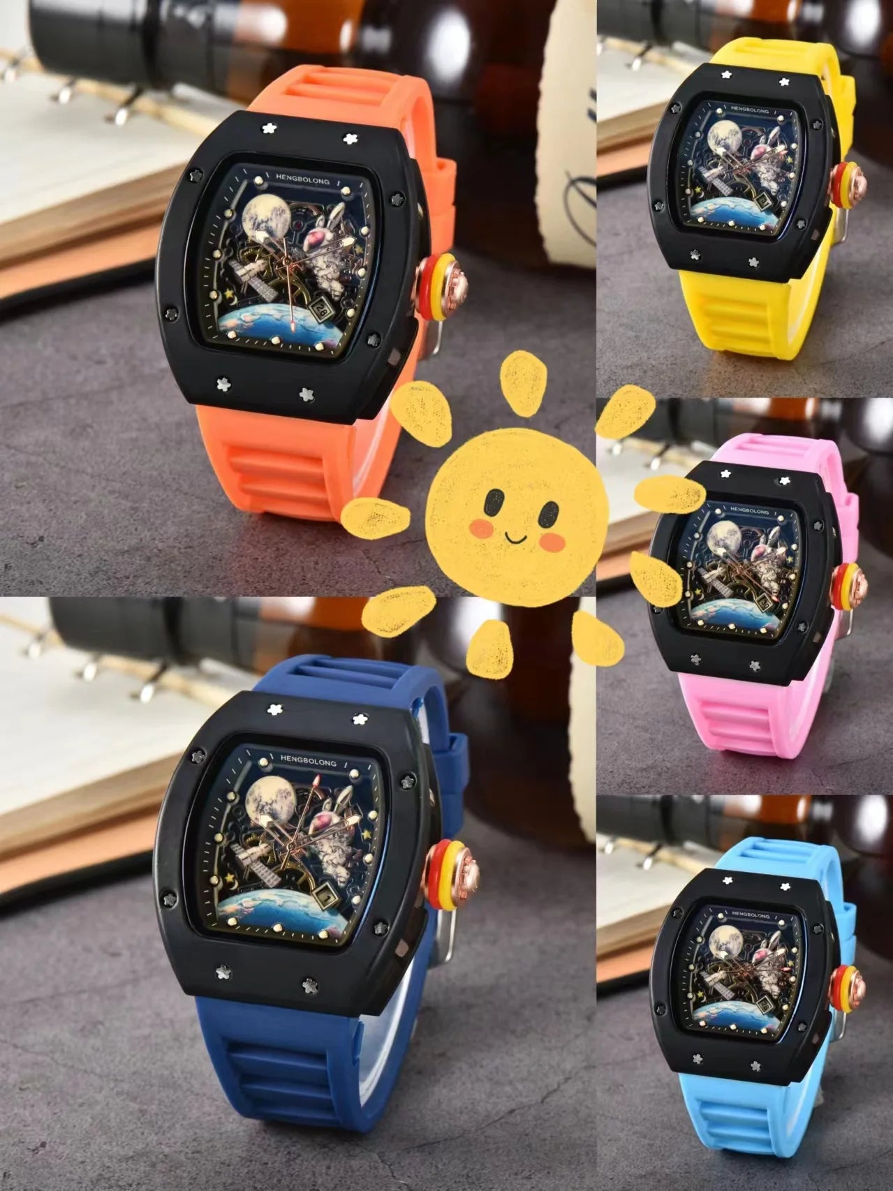 Bande de mode de luxe Tonneau hommes montre lumineuse étanche Date Sport haute qualité montres à Quartz hommes en acier AAA hommes montre-bracelet