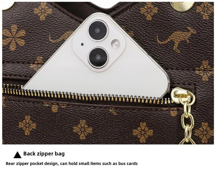 Kangourou femmes sac à main épaule sac à bandoulière automne nouveau Style à la mode maman sac grande capacité fermeture à glissière dames sac à main