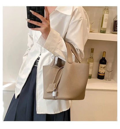 Sac à main en cuir PU pour femmes, Design Unique haut de gamme, offre spéciale de la saison, sac seau tendance, polyvalent à la mode, Si