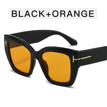 Lunettes de soleil vintage pour hommes et femmes, protection UV, forme carrée, haute qualité, style tendance