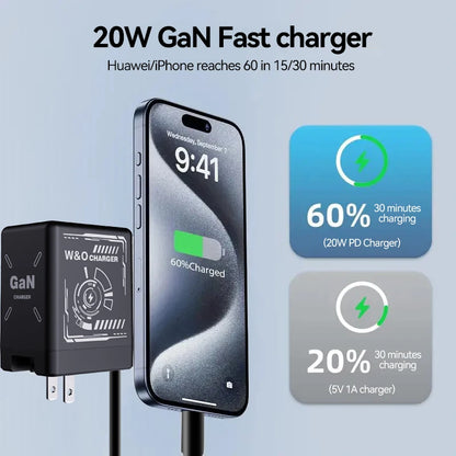 Câble de charge rapide sans GaN Type C 20W et câble en silicone liquide Lightning pour iPhone 14 15 Pro Max Xiaomi Realme Redmi ﻿