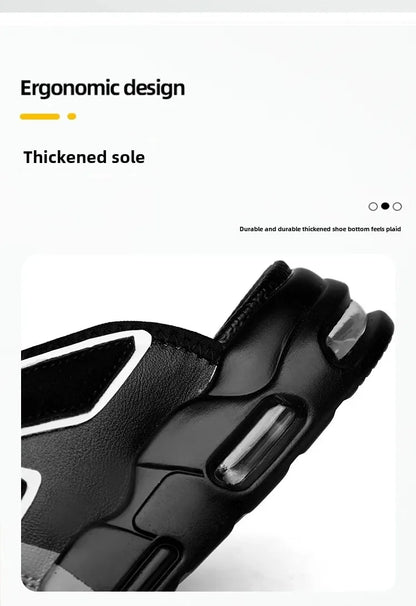 CasualPlus Size chaussons pour hommes pantoufles de sport d'été coussin d'air pour hommes chaussures de plage à fond épais matériau EVA