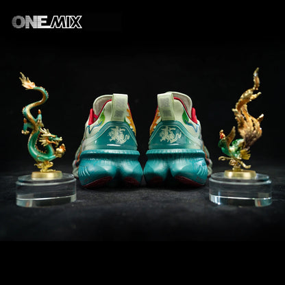 Onemix Designers originaux Style chinois chaussures de course pour hommes de luxe femmes chaussures respirant chaussures de sport mâle en plein air Sneaker