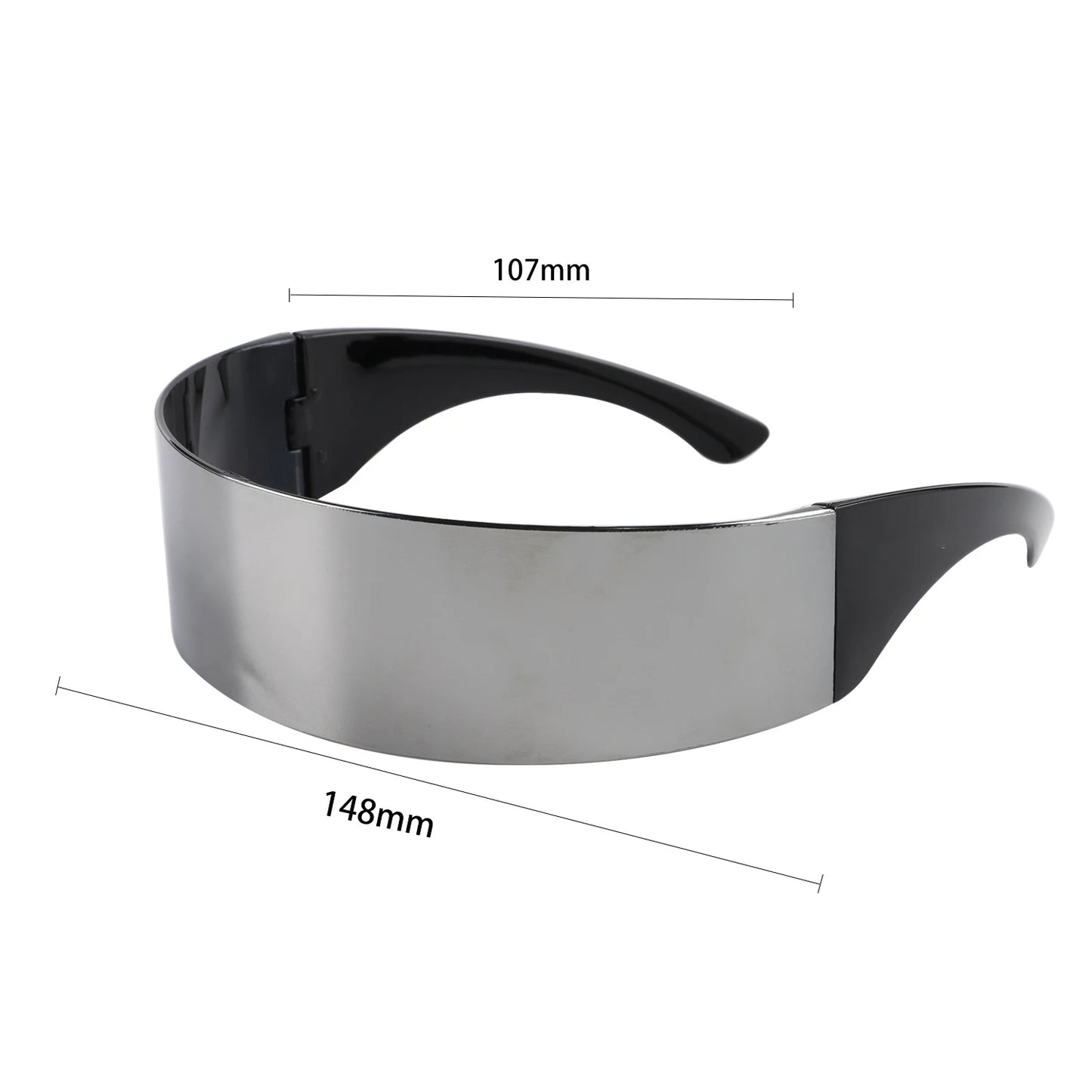 KLASSNUM-Lunettes de soleil futuristes à visière de cyclope étroite pour femmes et hommes, lunettes laser, lentille miroir UV400, lunettes de fête costumées