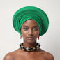 Turban Africain Plissé pour Femme, Déjà Fait, Cravates de Sauna, Bonnet Auto Gele, Hijab Musulman, Mariage Nigérian, Chapeau Rond