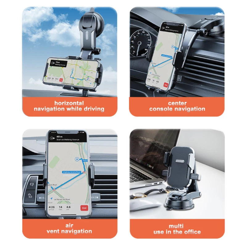 SEAMETAL-Support universel pour téléphone portable, tableau Prada, navigation GPS, pare-brise de bureau