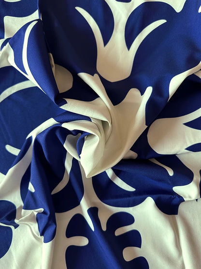 Robe transfrontalière européenne et américaine pour femmes, nouvelle robe, col en v, sans manches, Sexy, imprimée, grand ourlet, longueur moyenne, 2024