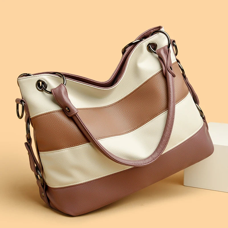 Trois couches de luxe fourre-tout décontracté femmes Sac de haute qualité en cuir Pu dames sacs à main pour femmes grand épaule sacs à bandoulière Sac nouveau