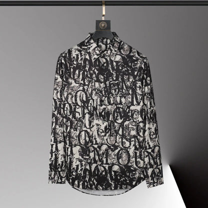 Chemise pour hommes chauds motif imprimé 3D chemise pour hommes à manches longues revers simple boutonnage mode design décontracté corps mince grande taille 6xl