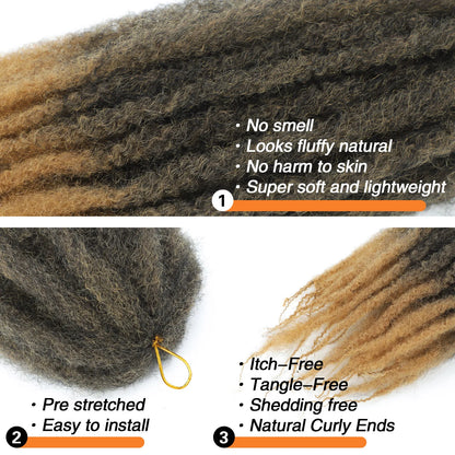 Karida Marley torsion tressage cheveux Crochet synthétique élastique Afro torsion Crochet cheveux Kanekalon Fiber pour tressage Extensions de cheveux