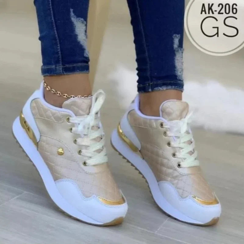 2025 femmes maille baskets Patchwork à lacets chaussures plates pour femmes léger femme chaussures classique polyvalent Zapatillas De Mujer