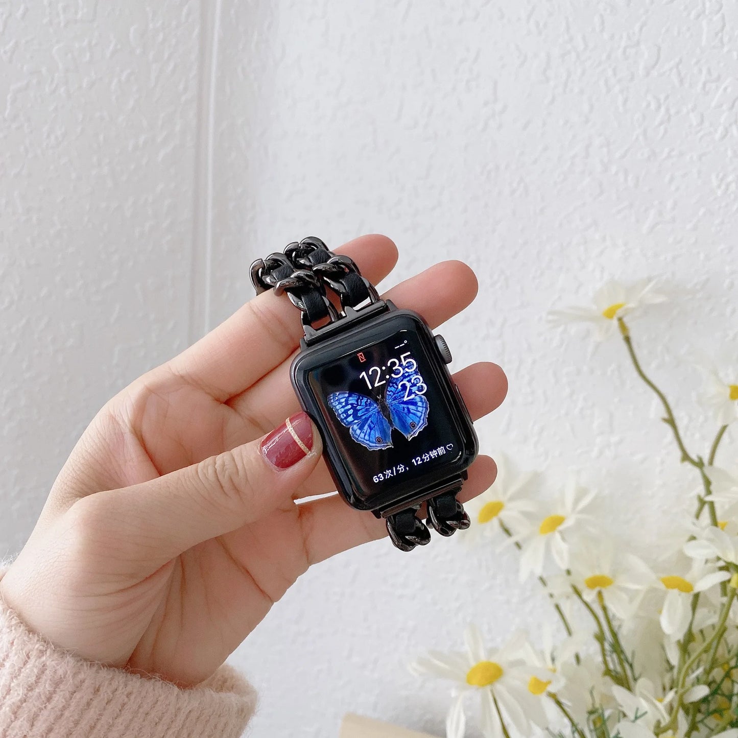 Bracelet en métal pour femmes, pour Apple Watch Band 10 9 8 Ultra 46mm 42mm 49mm 7 SE 6 5 41mm 45mm 44/40mm, Bracelet en acier doré pour dames