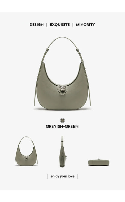 BAFELLI 2025 nouveau sac à main pour femmes série chat en cuir véritable marque de luxe mode rétro STYLE épaule HOBOS sacs à rabat femme