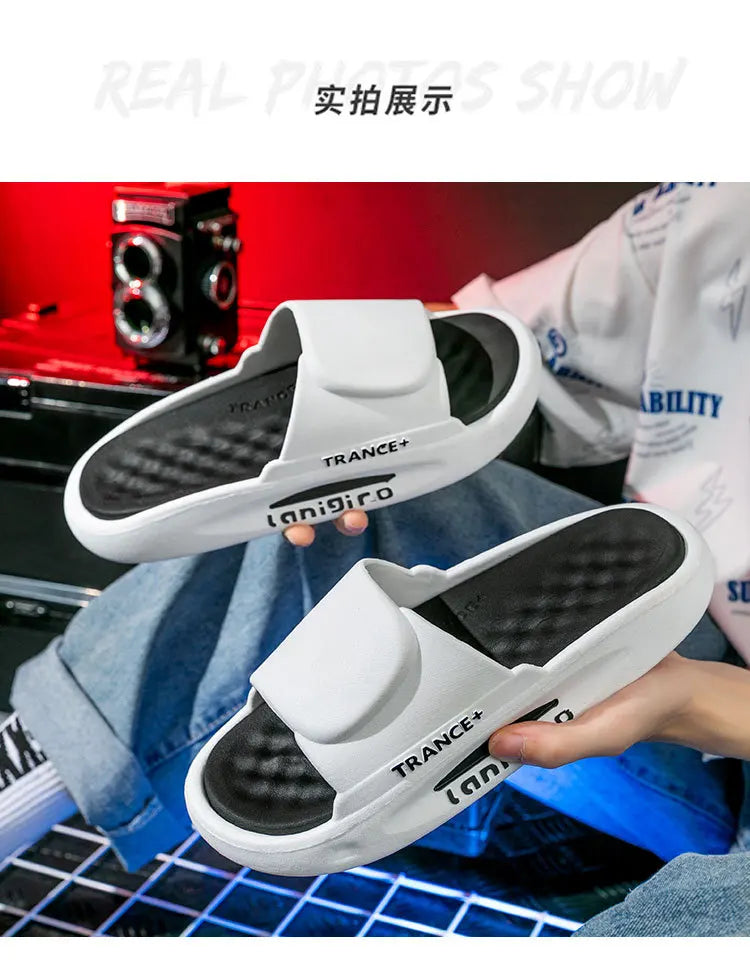 Tongs OligBeach pour hommes, pantoufles à enfiler, sandales chaudes, Zapatos zones bre, optique extérieure, chaussures à plateforme, mode