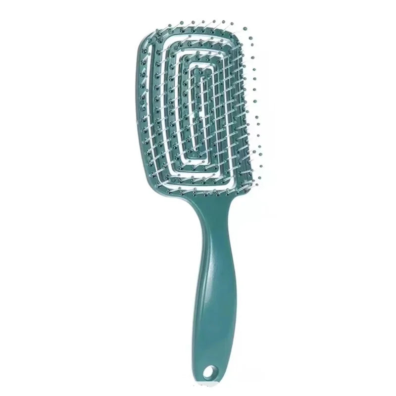 Peigne de Massage élastique ajouré, brosse à cheveux, peignes de Massage du cuir chevelu, démêlant de coiffure, outil démêlant à séchage rapide, 1 pièces