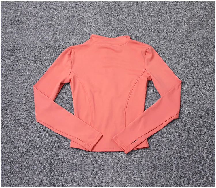 Veste de Sport pour femmes, chemise à manches longues, manteau d'entraînement, vêtements d'entraînement, de Yoga
