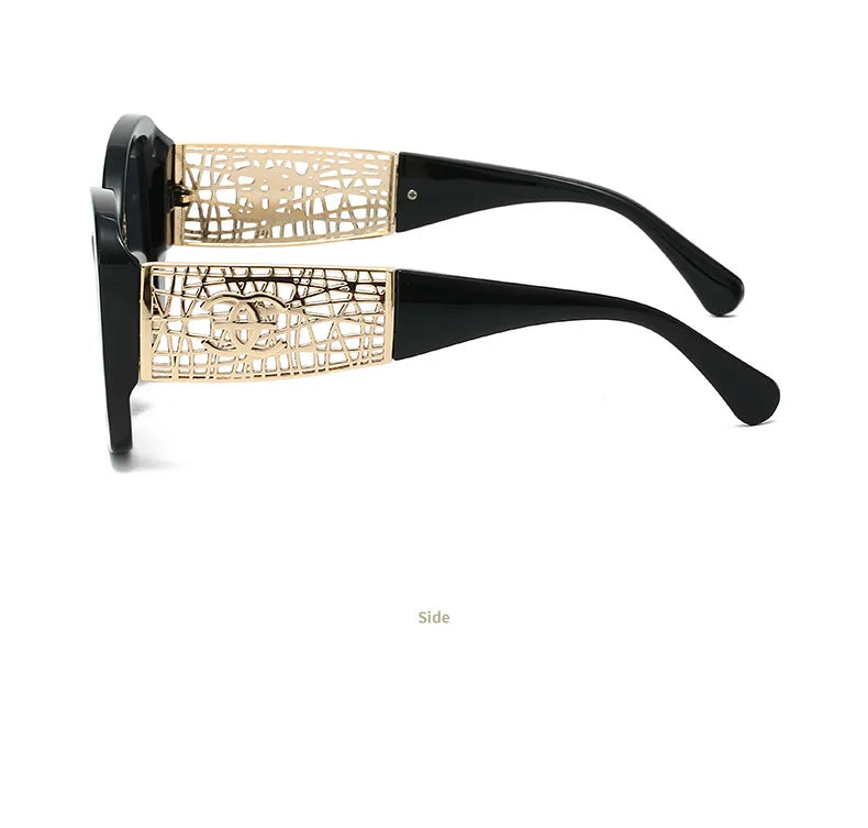 Lunettes de soleil tendance haut de gamme pour femmes et hommes, résistantes aux UV, rétro, personnalisées pour l'extérieur