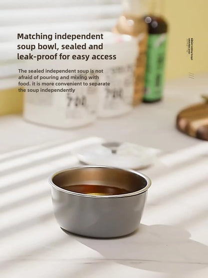 Boîte à déjeuner isolée en acier inoxydable 304, boîte à déjeuner Portable scellée pour employés de bureau avec sac, ensemble de boîtes à Bento commerciales pour étudiants et enfants