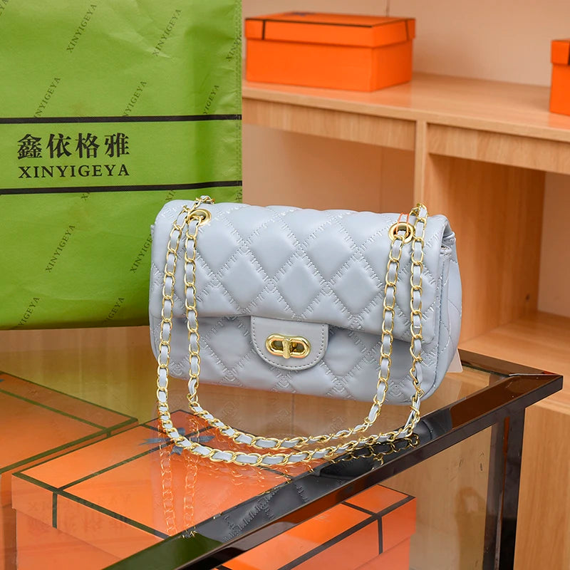 Sac à bandoulière carré Unique pour femmes, sacoche rétro minimaliste en cuir texturé, sac à main de luxe pour les déplacements et la soirée