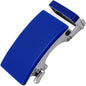 Ceinture en alliage métallique pour hommes, 3.5cm, boucle automatique à dégagement rapide, Clip de ceinture d'affaires, sans trous, boucle de ceinture en cuir bleu rouge