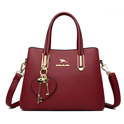 Sacs à bandoulière en cuir de grande capacité pour femmes, sacs à main de créateurs de marque, sacs à main de messager vintage, nouveau, 2024