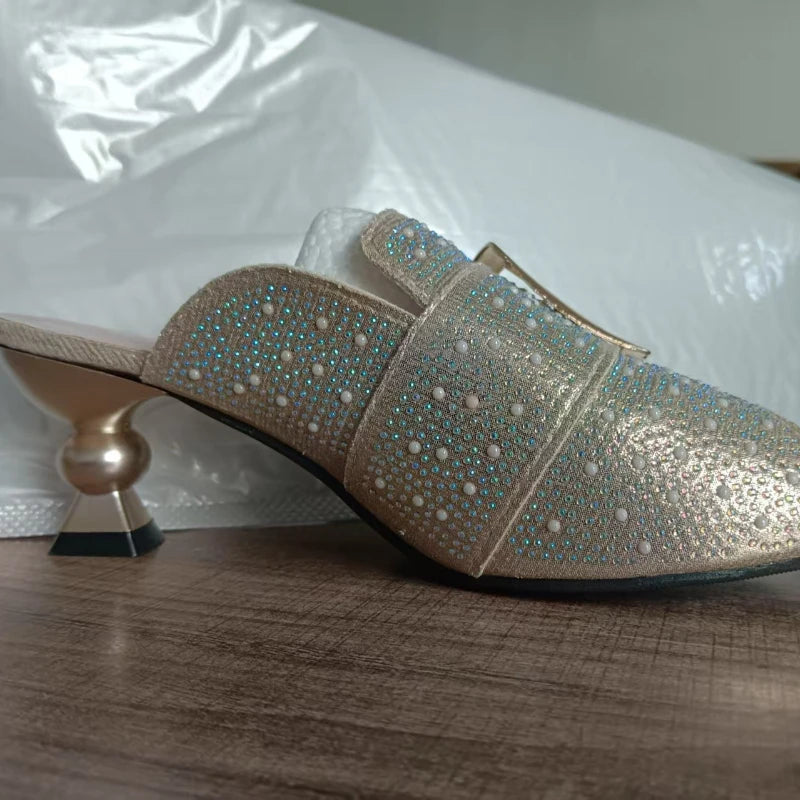 Mode tempérament femmes chaussures été nouveau poisson bouche talons confortable polyvalent femmes sandales Simple anti-dérapant chaussons pour femmes