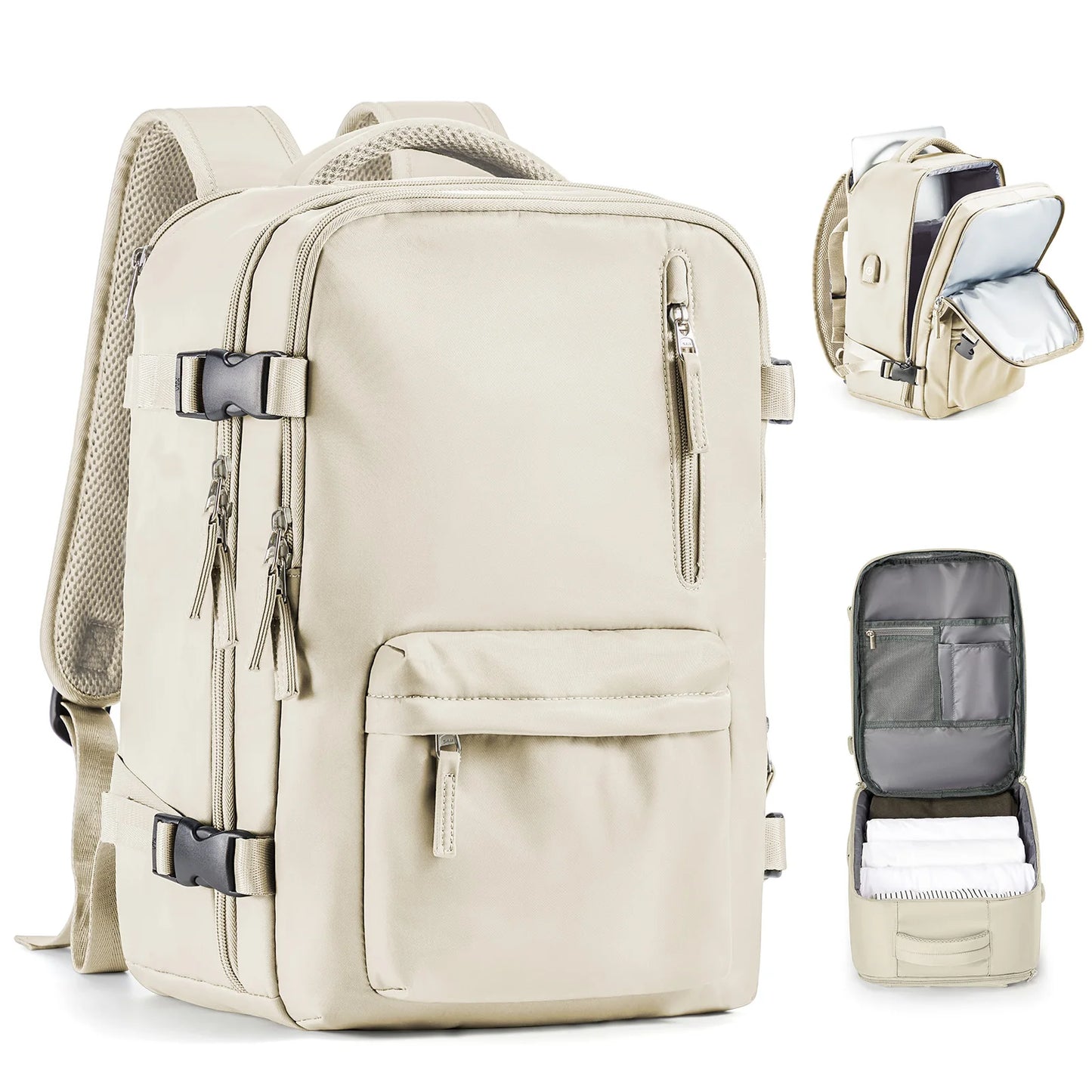 Sac à dos de voyage, sac de cabine, sac à dos Ryanair 40x20x25, sac à dos pour ordinateur portable 15,6 pouces pour hommes et femmes, sac à dos décontracté 40x28x17