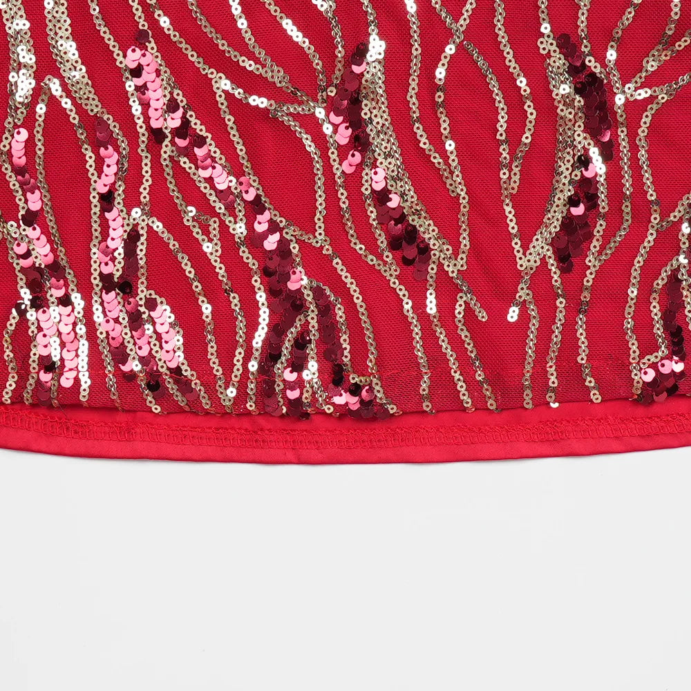 Robe de soirée à paillettes pour femmes, grande taille, col en v, dos nu, S10272