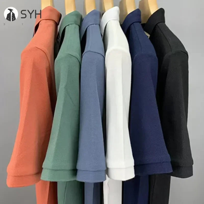 Polo brodé pour homme, haut respirant et confortable, mode décontractée