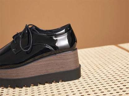 Plate-forme plate solide pour femmes, chaussures plates pour femmes, Parker carré, décontracté, printemps, automne, tout neuf, mode, strucgirls, loisirs