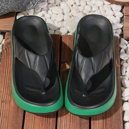 Nouvelles tongs élévatrices pour femmes, sandales à plateforme épaisse EVA, Design tanga confortable d'été, chaussures légères à la mode pour l'extérieur