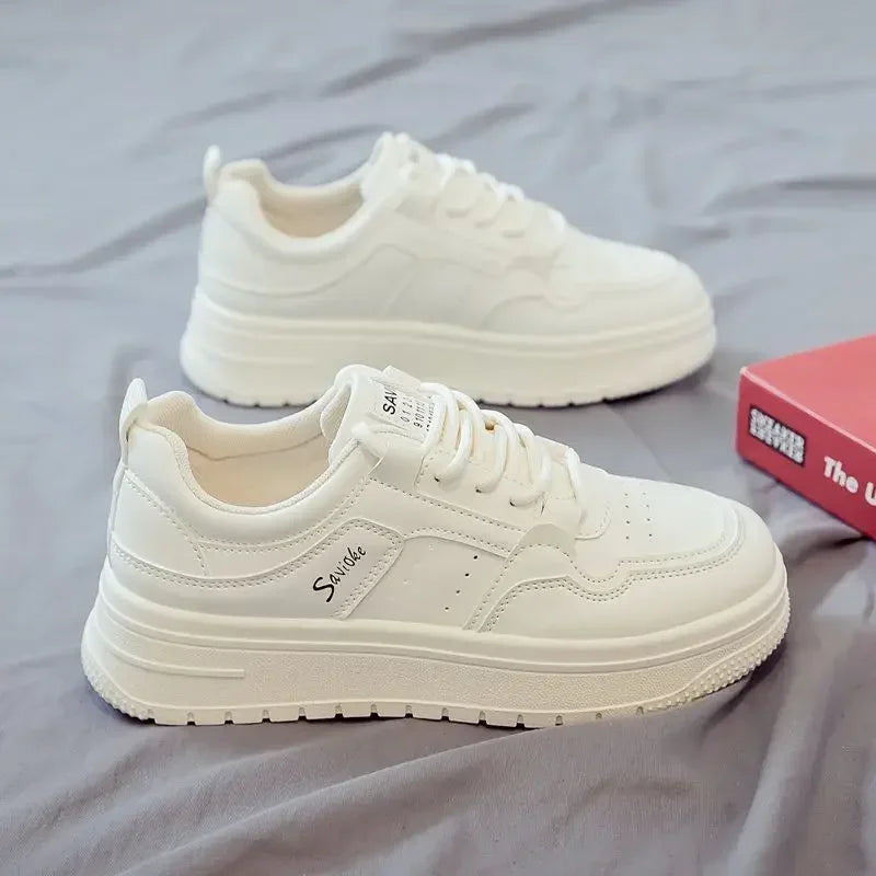 Chaussures de sport à lacets pour femmes, baskets athlétiques, chaussures à plateforme montante, qualité originale, mode 2024