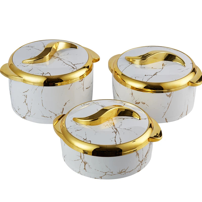 Ensemble de chauffe-plats à isolation thermique, boîte à lunch, événement du Ramadan, mariage, fête de famille, pot chaud, 1.5 L, 2/2 L, 3 pièces