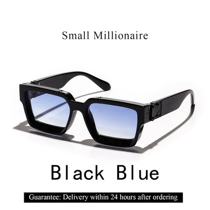 Ruiao rétro noir millionnaire nuances lunettes de soleil de luxe 2025 pour hommes concepteur célèbre marque carré lunettes de soleil homme femmes lunettes de soleil