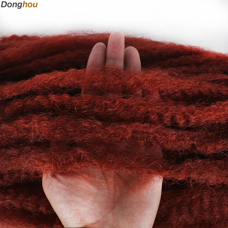 Marley Hair 18 pouces cheveux synthétiques tressés Marley Ombre noir brun blond gris 350 pour cheveux tressés Afro Kinky Marley Twist