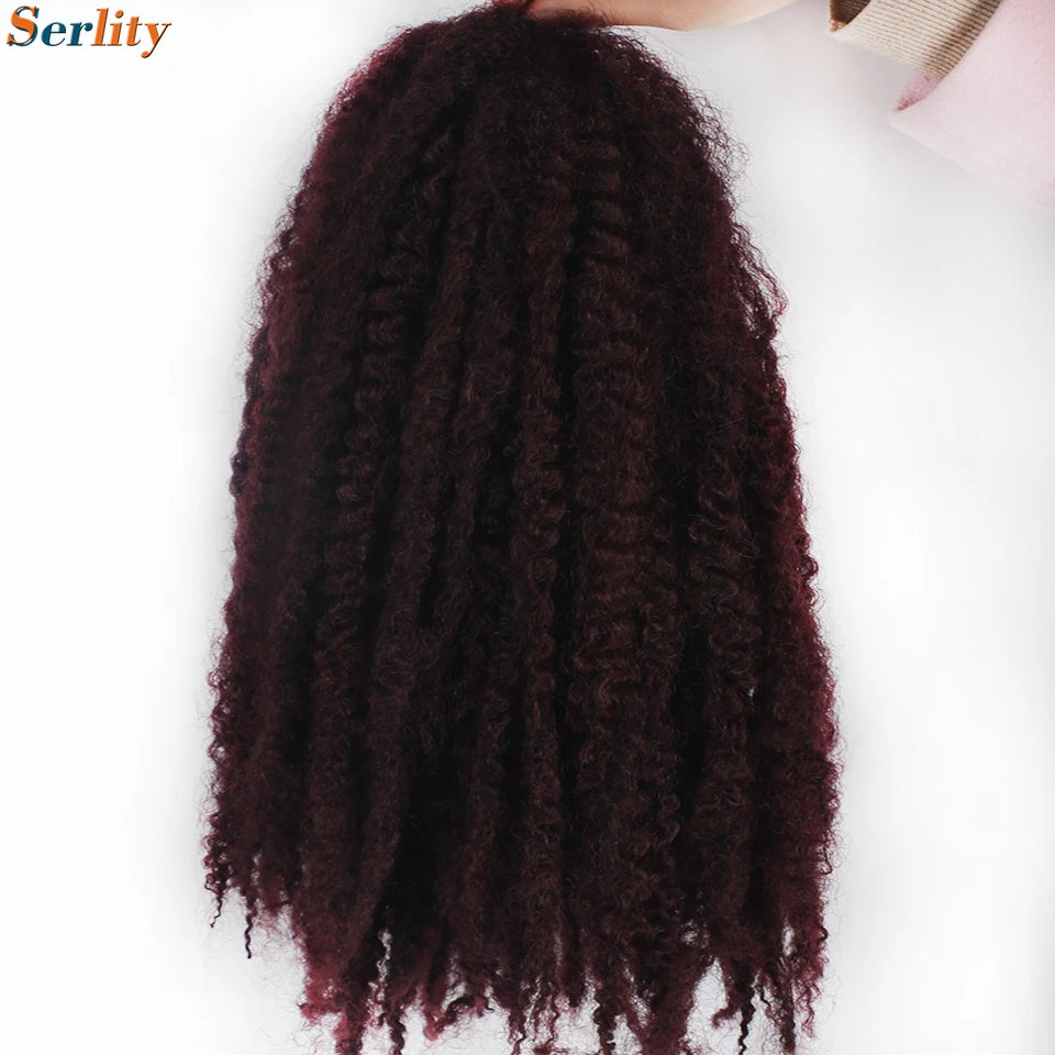 Marley Twist cheveux tressés pré - étirés pack de 1 - 6 ombre boucles africaines crochet cheveux tressés pour faux locs Jumbo Marley Twist cheveux