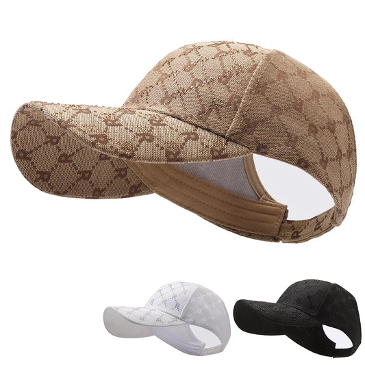 Chapeaux de baseball queue de cheval haute pour femmes, chapeau haut vide avec lettres à la mode, pour sports de plein air, pare-soleil pour jeunes, été