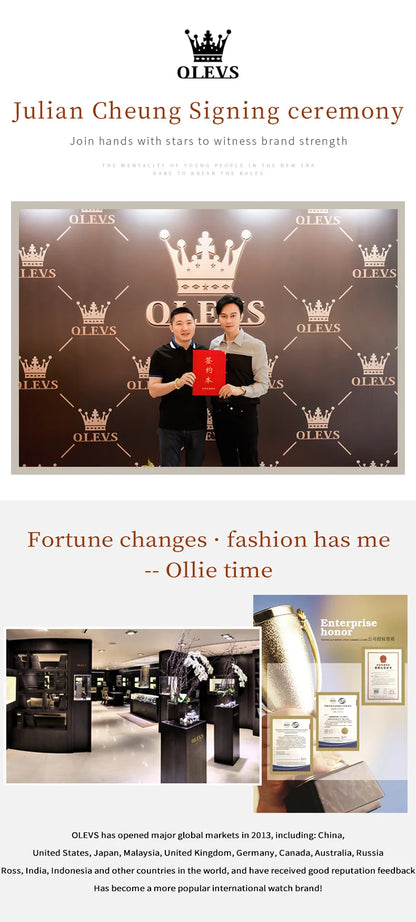 OLEVS meilleure vente mode en acier inoxydable Quartz dames montre de luxe double calendrier lumineux étanche montre élégante pour les femmes