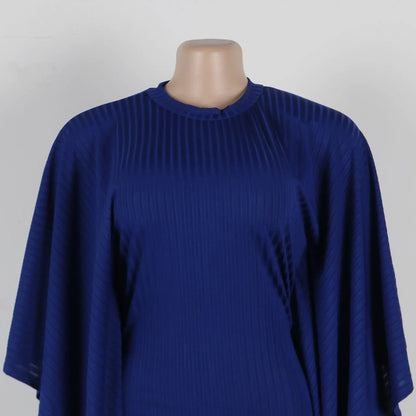 Robe mi-longue à pampilles en polyester à manches 3/4 pour femmes, tenues africaines élégantes, vêtements africains