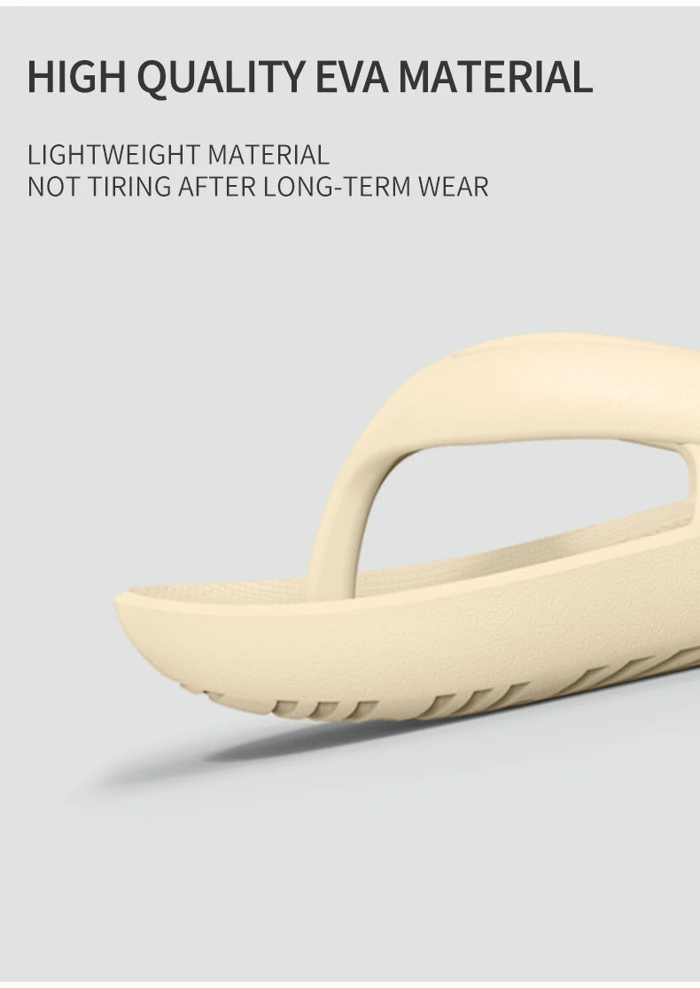 Sandales coulissantes d'été pour hommes, pantoufles antidérapantes à fond épais EVA, tongs d'extérieur confortables et respirantes