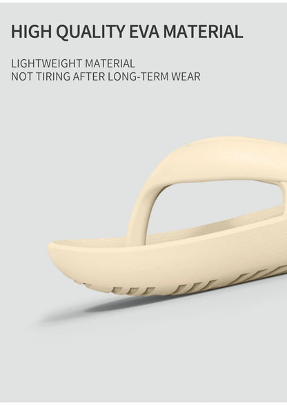 Sandales coulissantes d'été pour hommes, pantoufles antidérapantes à fond épais EVA, tongs d'extérieur confortables et respirantes