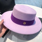 Fedora chapeaux pour femmes mode élégant melon robe casquettes Panama église mariage ruban bande chapeau hommes feutre Jazz chapeau