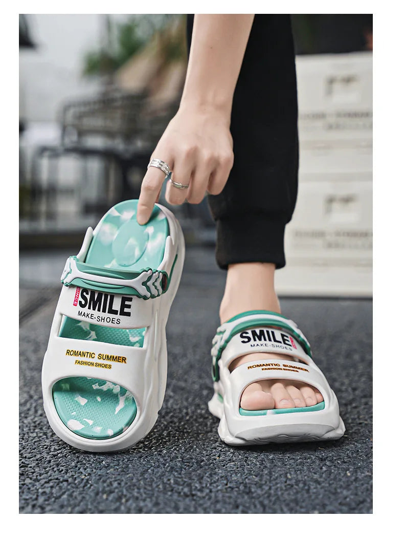 Chaussons pour hommes EVA femmes sandales chaussures à plate-forme confortables antidérapant doux hommes chaussures De plage été Sandalias De Mujer Verano 2025