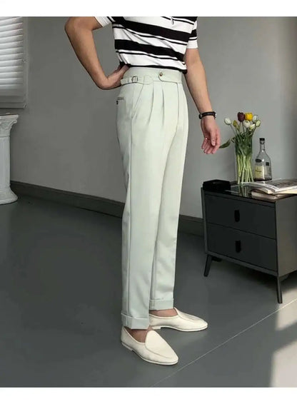 Pantalon de Surintendant d'Affaires pour Homme, Vêtement de Qualité Supérieure, Décontracté, Taille Haute, Jambes Droites, Zones, Printemps, Paris, 2023