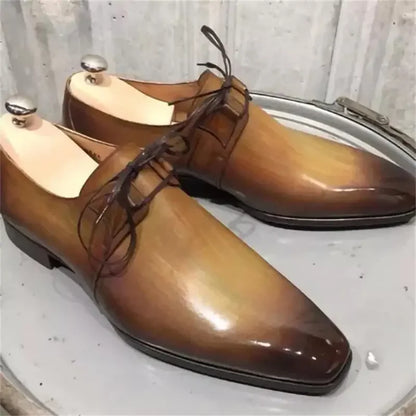 Mode Oxford chaussures hommes chaussures affaires décontracté fête de mariage quotidien classique PU couleur unie impression 3D tache à lacets chaussures habillées