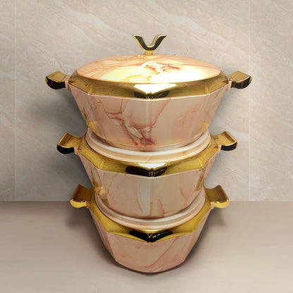 3 pièces ensemble boîte d'isolation alimentaire 1,5L 2L 2,5L boîte de Pot chaud isolée thermique Pot d'isolation boîte à déjeuner conservation de la chaleur événement du Ramadan