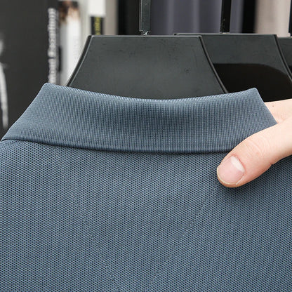 Polo d'été brodé de haute qualité pour hommes, chemise à manches courtes en pur coton respirant et décontracté pour affaires