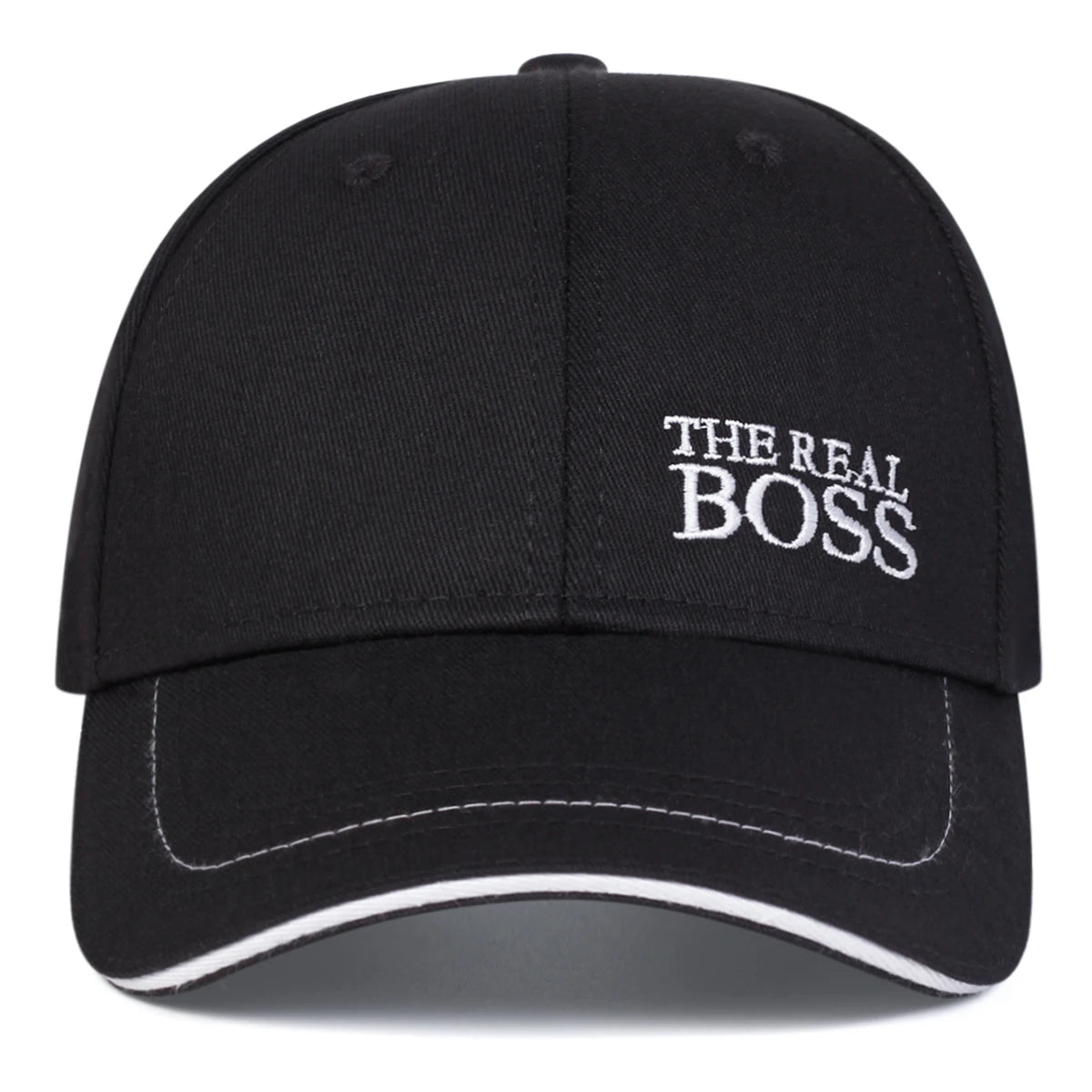 THE REAL BOSS-Casquettes de baseball brodées de lettres, chapeaux décontractés réglables, chapeau hip hop, chapeau de protection solaire, unisexe, printemps et automne, extérieur