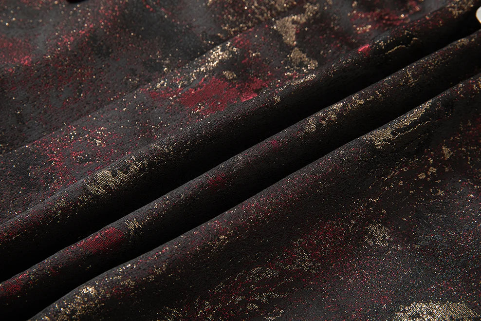 Costume vert 3 pièces pour hommes, veste de robe de soirée de mariage avec gilet et pantalon, ensembles Slim à la mode pour hommes, tissu Jacquard Beige, noir, bleu