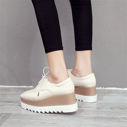 Plate-forme plate solide pour femmes, chaussures plates pour femmes, Parker carré, décontracté, printemps, automne, tout neuf, mode, strucgirls, loisirs